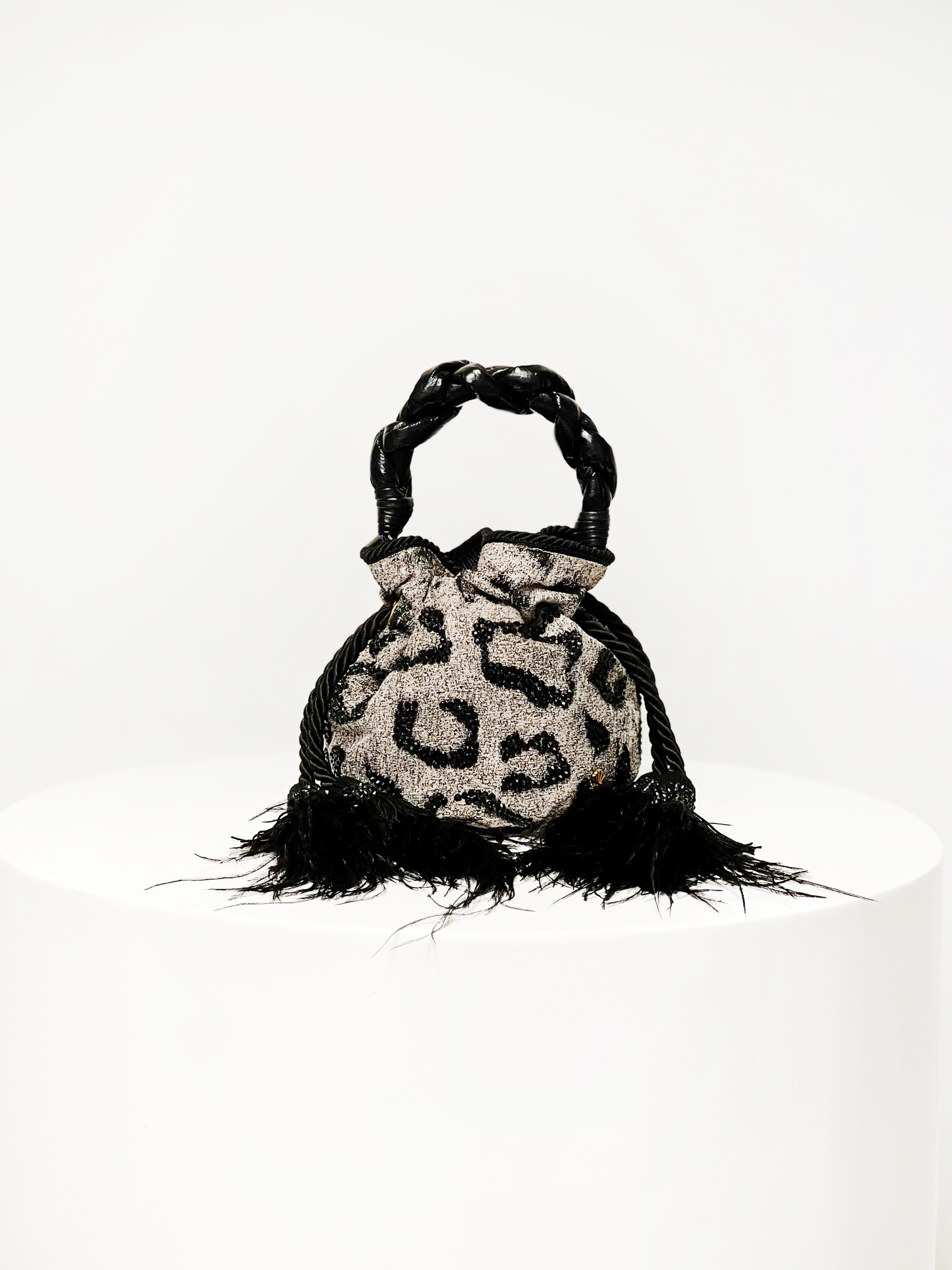 SOFIA ANIMALIER GRIS - BOUCHER BUCKET BAG