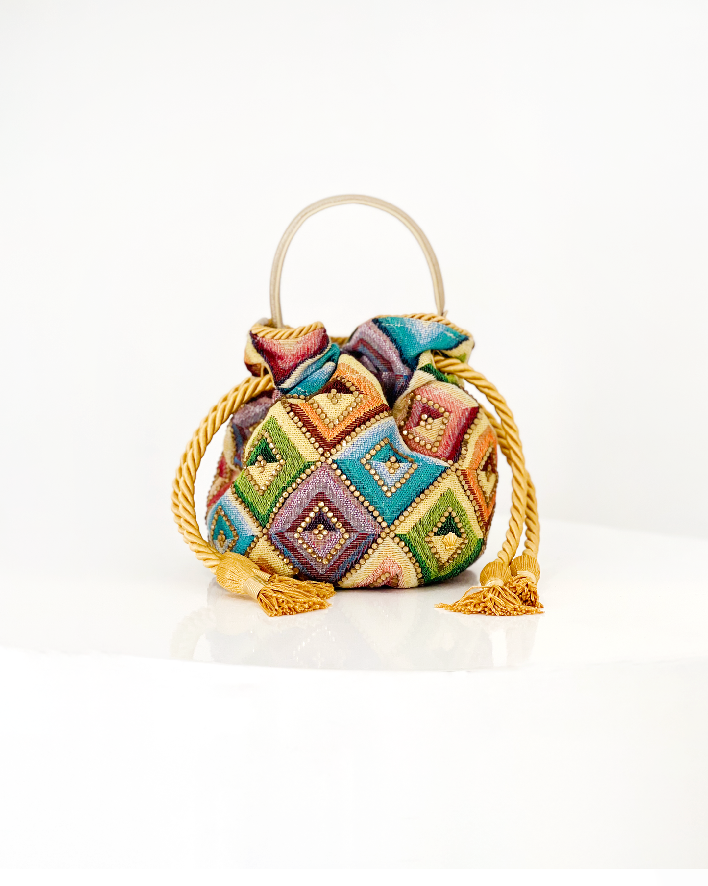 BOUCHER BUCKET BAG - GOBELINO ROMBOS