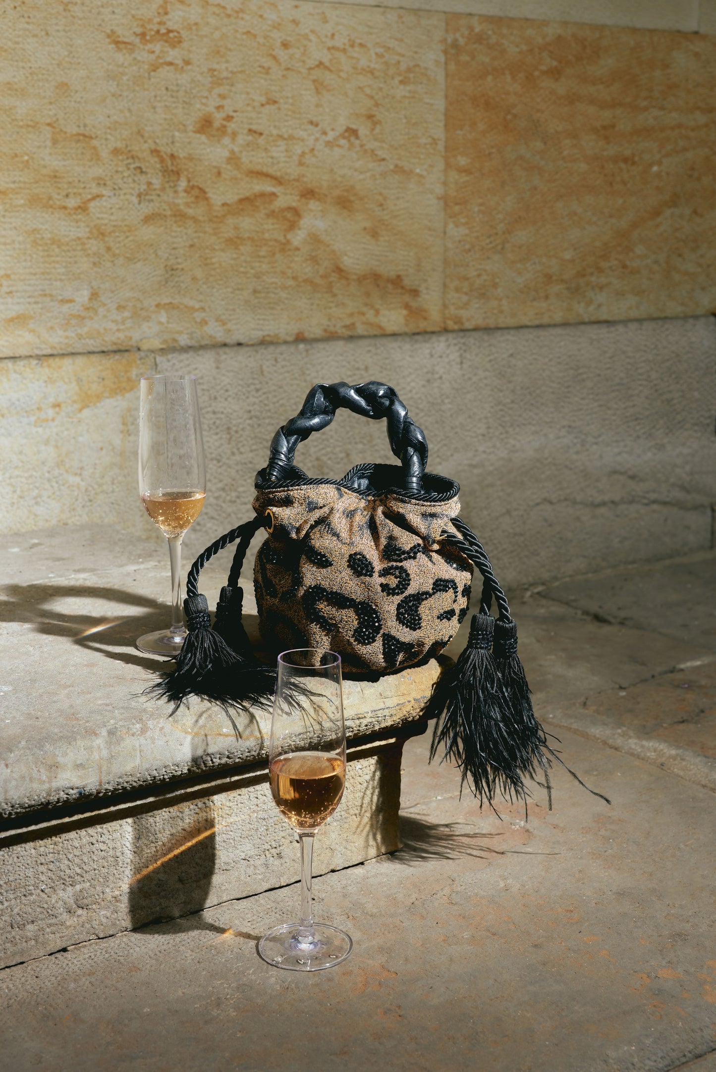 SOFIA ANIMALIER AMARILLA - BOUCHER BUCKET BAG