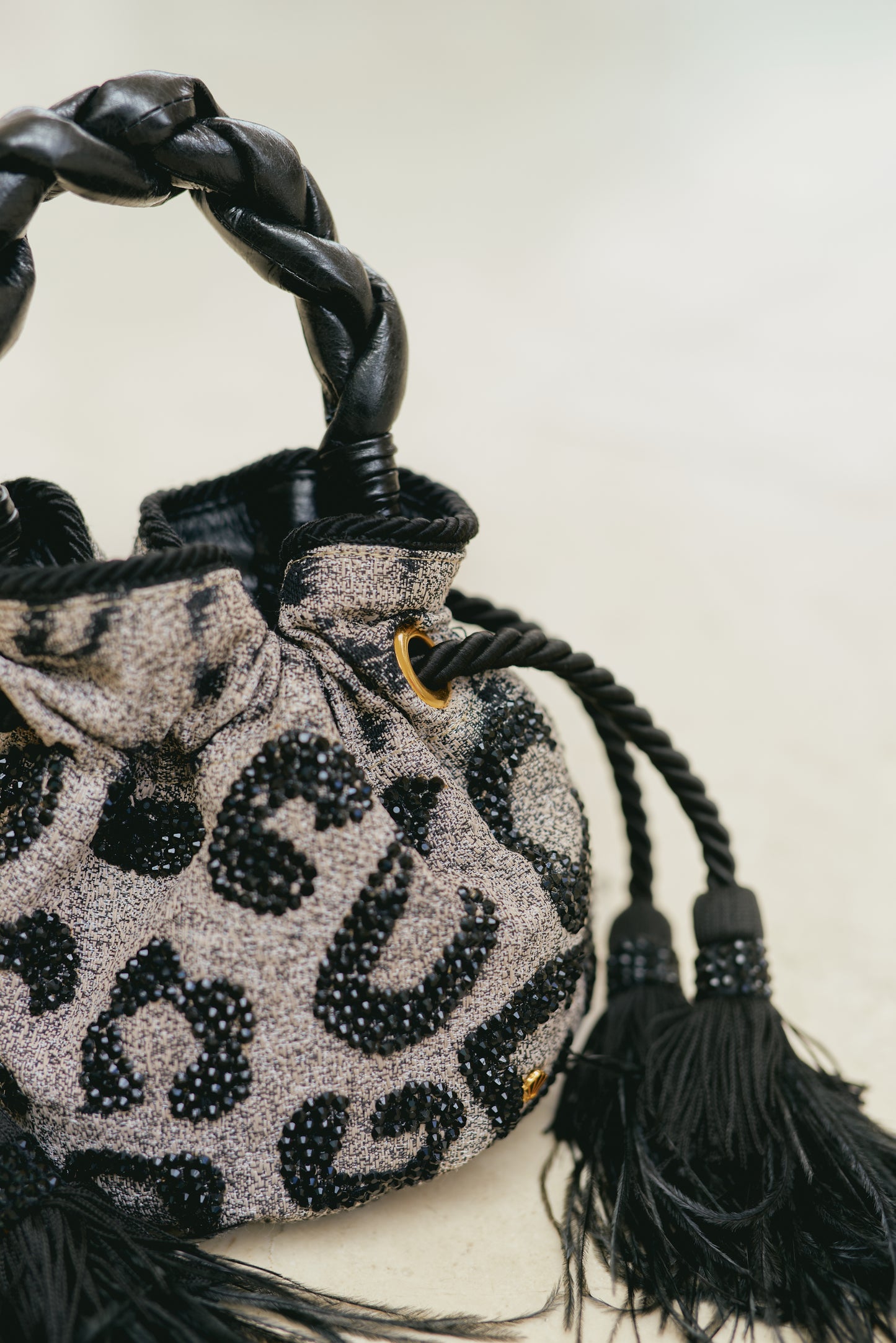 SOFIA ANIMALIER GRIS - BOUCHER BUCKET BAG