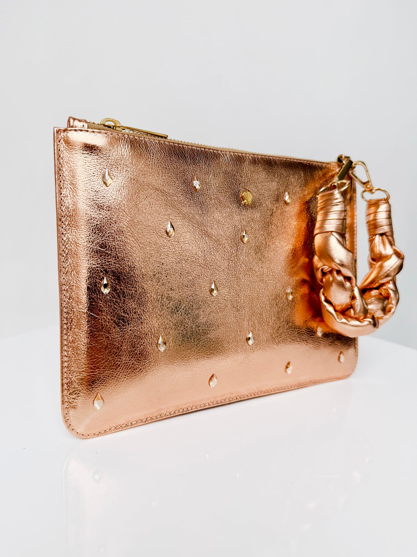 MINI CLUTCH FLORET LATÓN