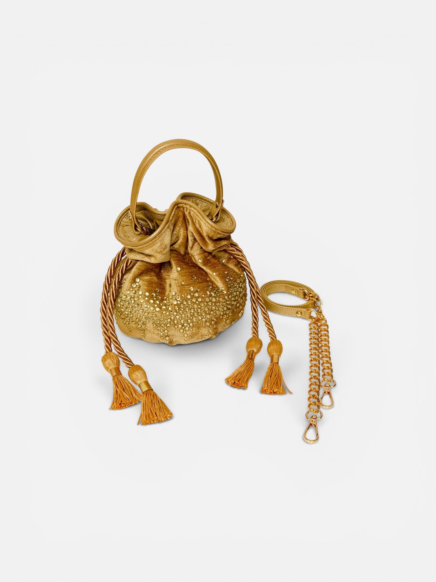 BOUCHER BUCKET BAG DORADA