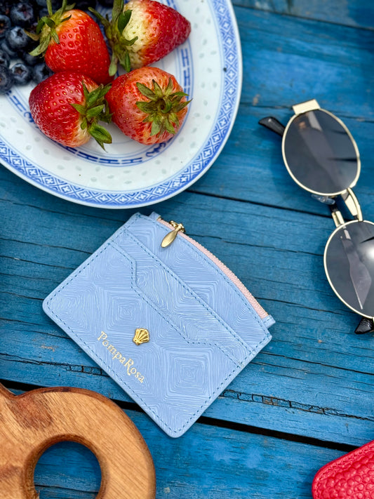 Rivera blue card holder