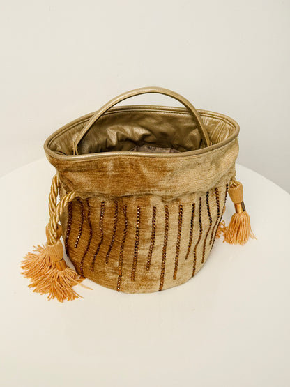 BOUCHER BUCKET BAG BARCELONA MOSTAZA