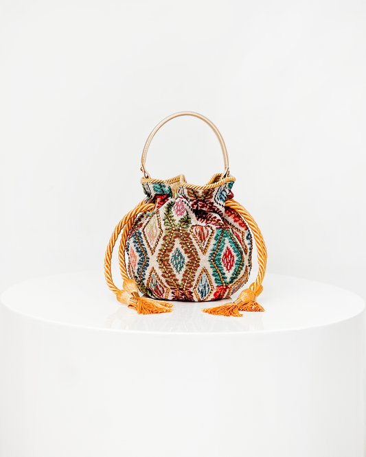 BOUCHER BUCKET BAG - ROMBO COLORIDO