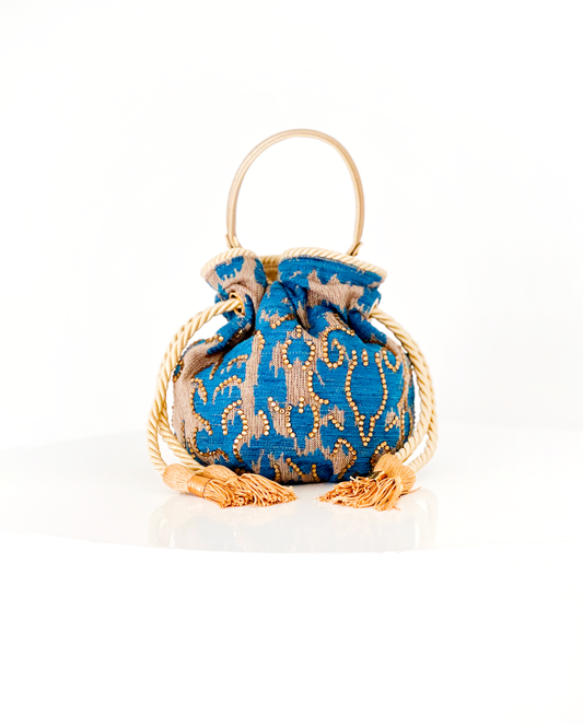 Boucher Bucket Bag - arabesco azul