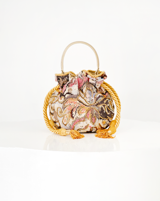 BOUCHER BUCKET BAG - ARABESCO PASTEL