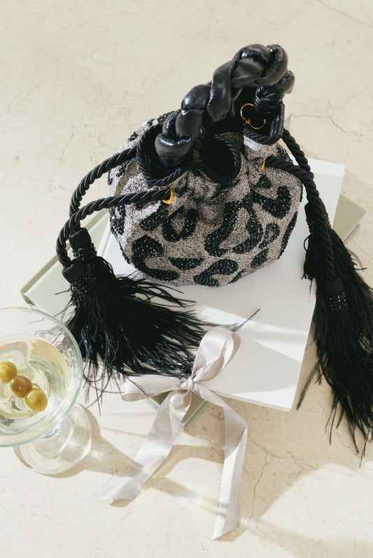 SOFIA ANIMALIER GRIS - BOUCHER BUCKET BAG