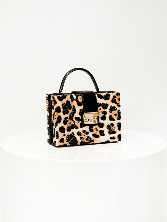 BOX CLUTCH ANIMALIER