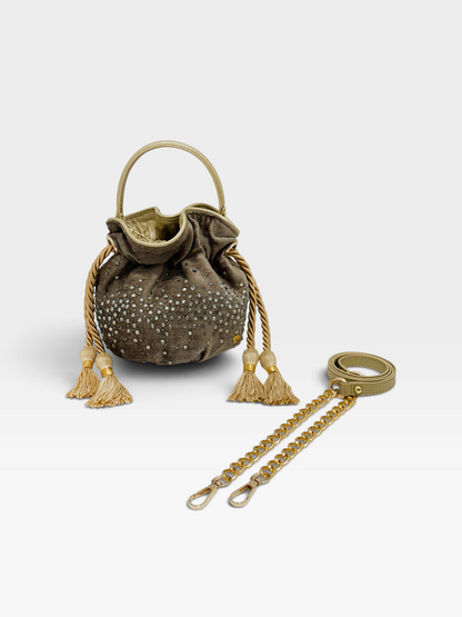 BOUCHER BUCKET BAG OCRE