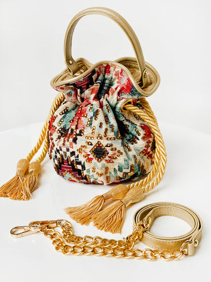 BOUCHER BUCKET BAG COLORES GEO