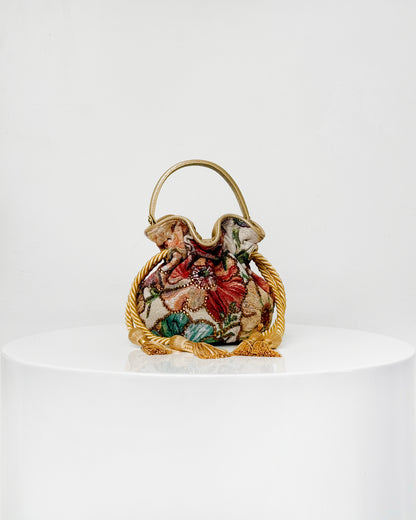 BOUCHER BUCKET BAG FLORES AMARILLAS