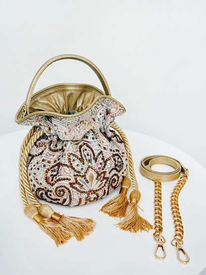 BOUCHER BUCKET BAG - ARABESCO