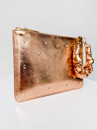 MINI CLUTCH FLORET LATÓN