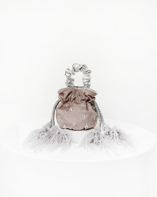 MINI BOUCHER PLUMAS PLATA