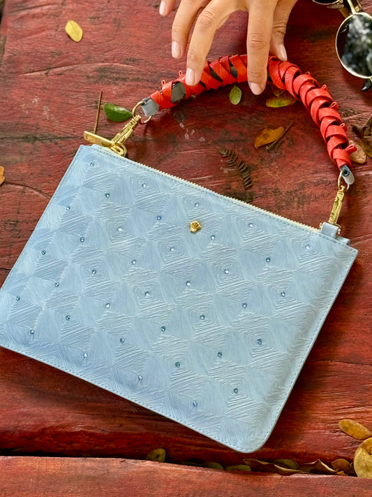 MINI CLUTCH RIVERA AZUL