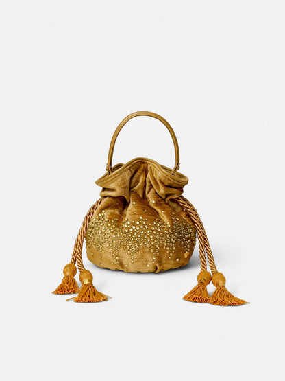 BOUCHER BUCKET BAG DORADA