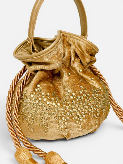 BOUCHER BUCKET BAG DORADA