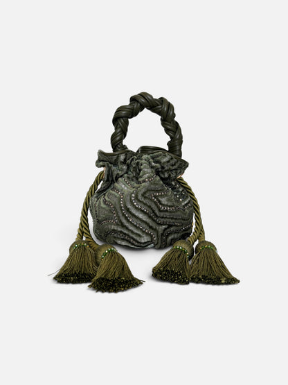 BOUCHER BUCKET BAG CARDIFF VERDE