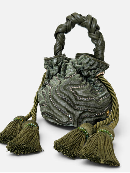 BOUCHER BUCKET BAG CARDIFF VERDE