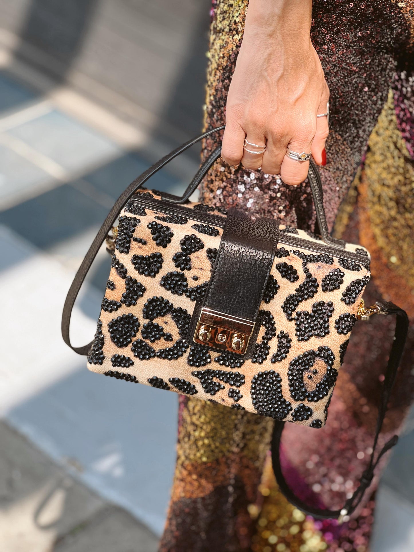 BOX CLUTCH ANIMALIER